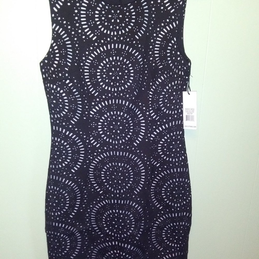 Dex Scuba Shift Dress with Cut Out Design